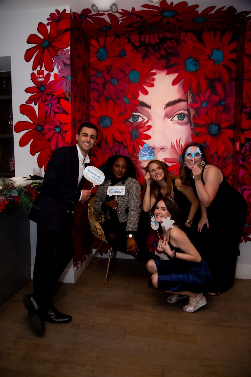 An image of Stavvy team members at a company event. 