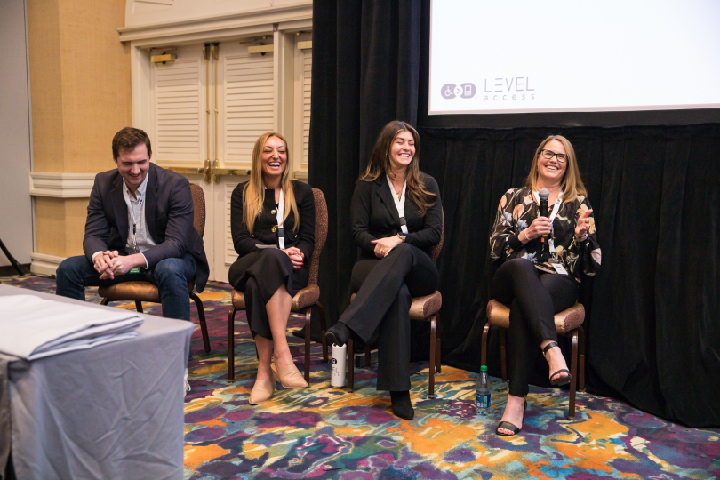 speakers on a panel 