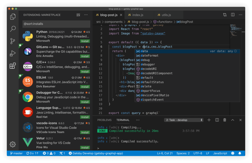 A screenshot of the VSCode interface showing lines of code.