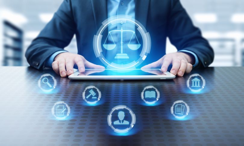 An image depicts legal technology.