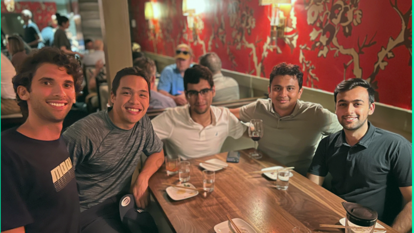 A group of Method coworkers out after work.