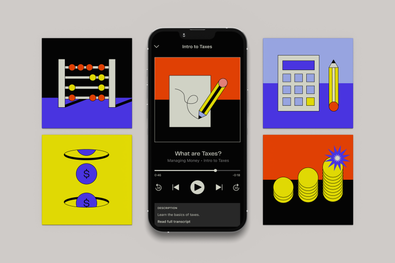 altro app featuring financial wellness educational content on taxes