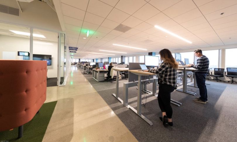 Nativo's standing desk space