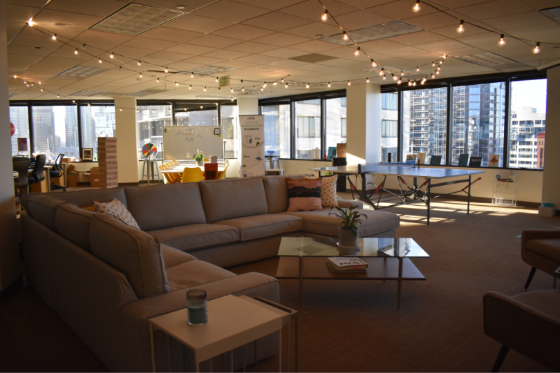 The Mason office lobby. 