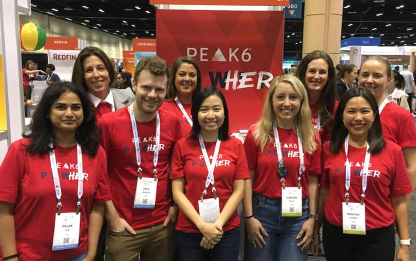 PEAK6 team members at women in tech event