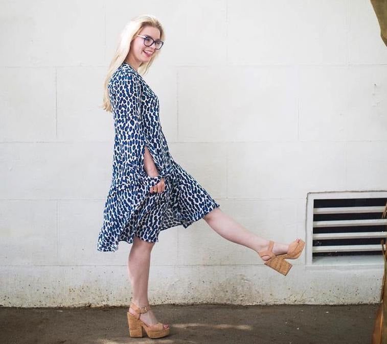 Stylish woman wearing a dress