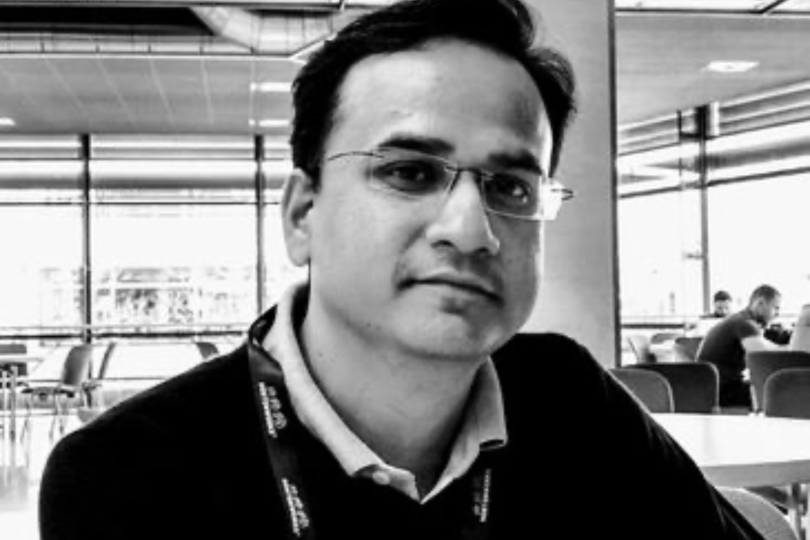 Rohit Choudhary, Acceldata’s co-founder and CEO, poses for a photo