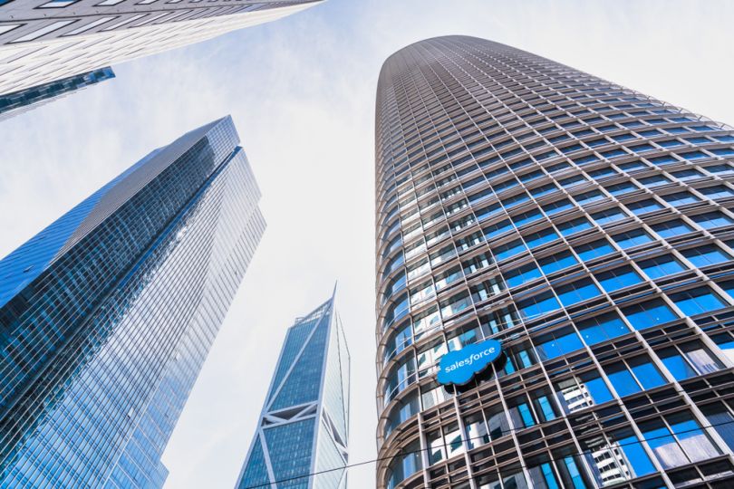 A view of the Salesforce tower in San Francisco