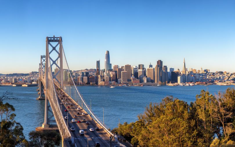 The Bay Bridge in San Francisco.