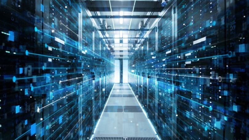 A concept image of a server room