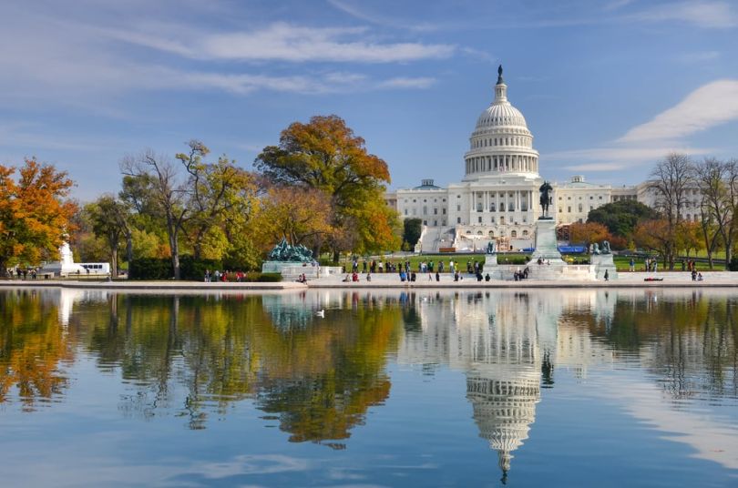 U.S. capitol building in Washington DC