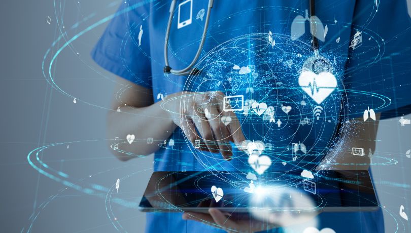 An artistic rendering of telemedicine.&nbsp;