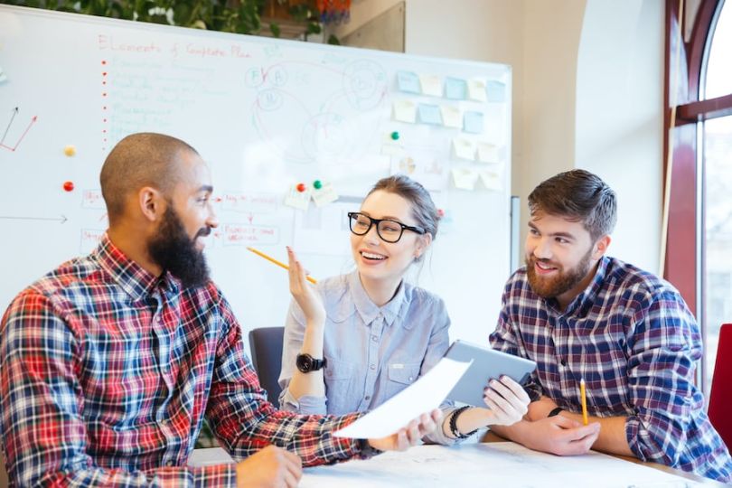 A group of employees 
