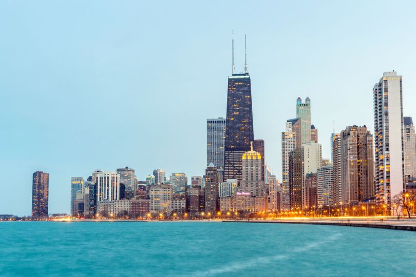 Chicago city skyline