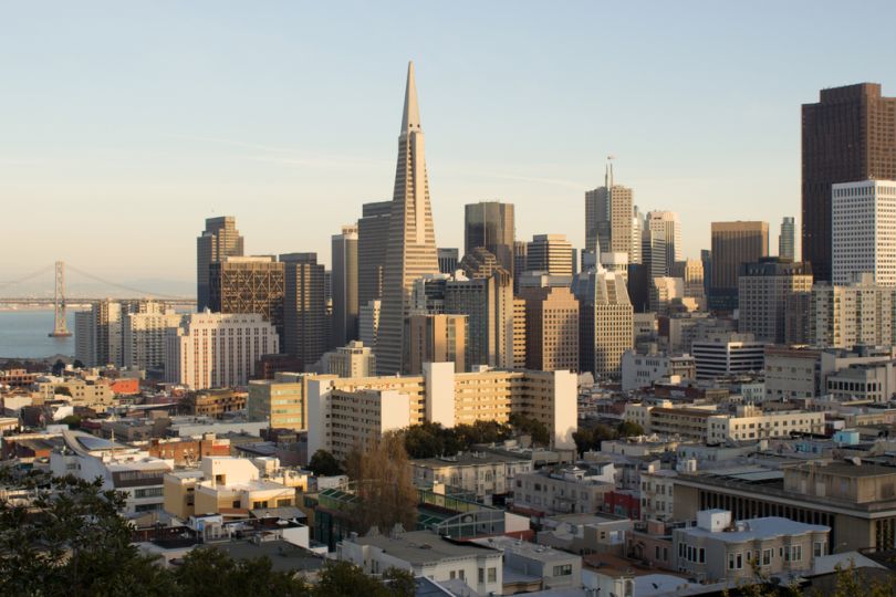 The TransAmerica building in San Francisco.