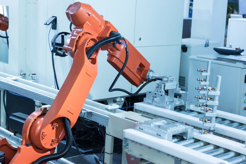 Robot in manufacturing plant