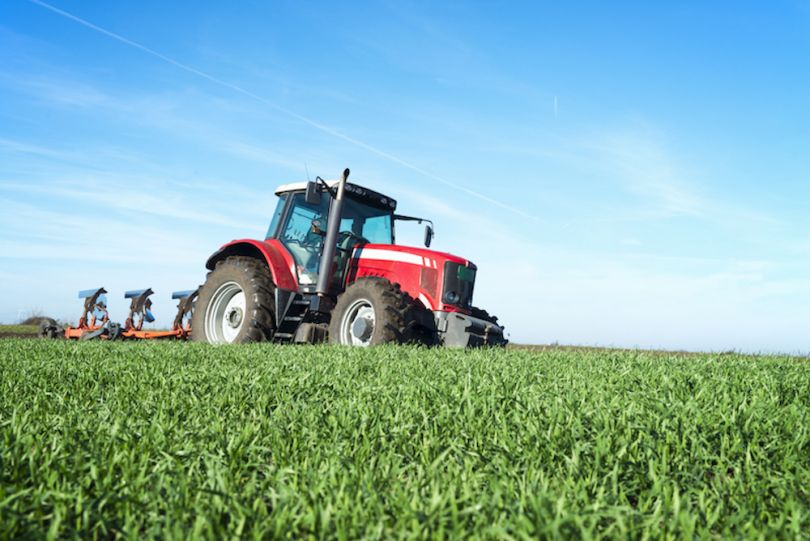 tractor on farm
