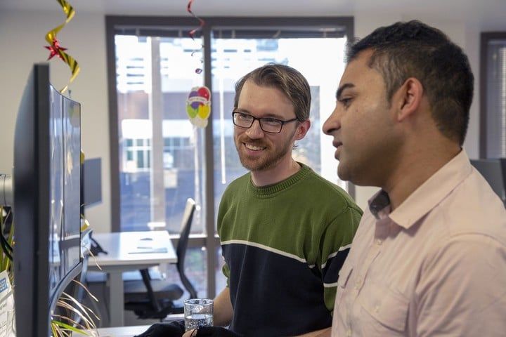 Smartsheet employees working