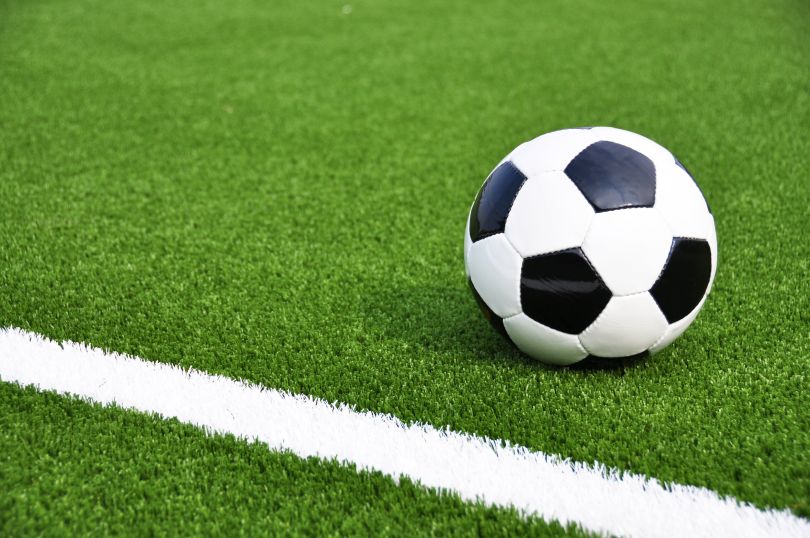 soccer ball on a field