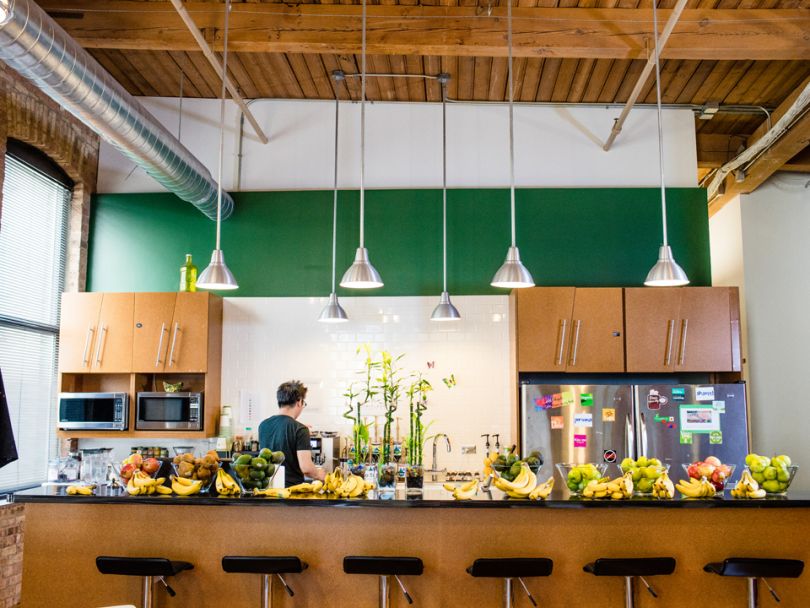 SPINS office kitchen Chicago