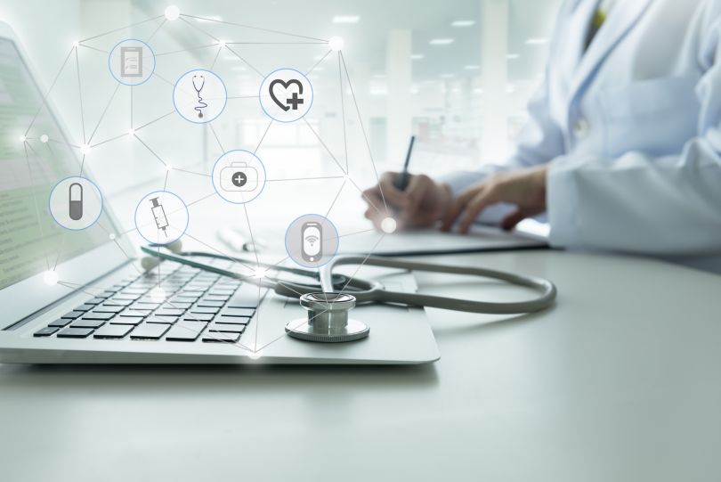 An image depicting healthcare technology is shown.