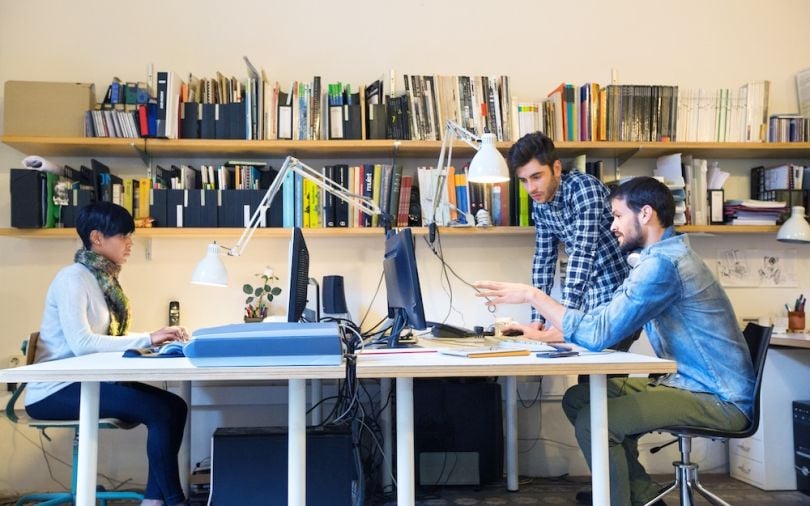 A photo of Udemy's team hard at work.