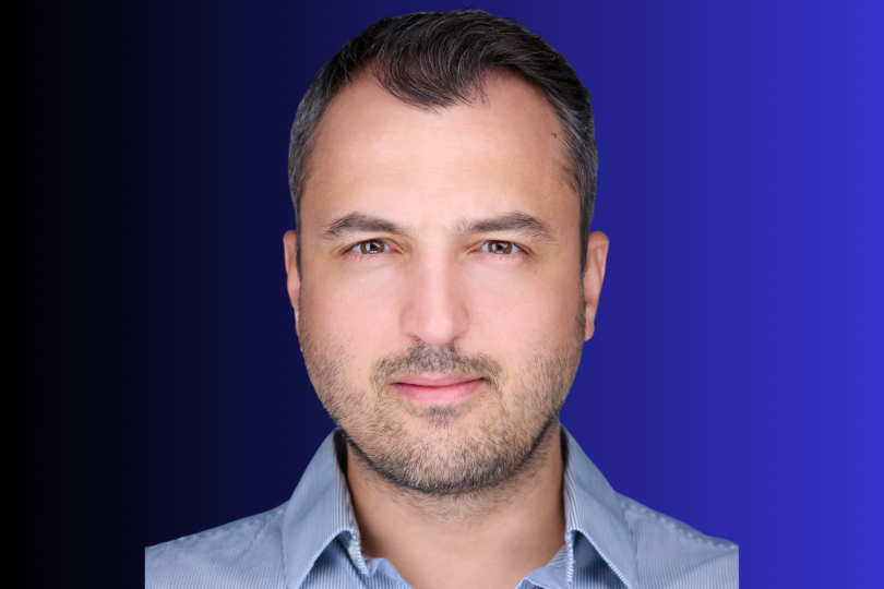 Dr. Stavros Papadopoulos, founder and CEO of TileDB, poses for a photo.