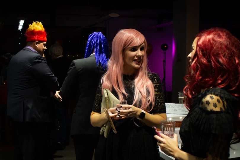 tinypulse holiday party wigs
