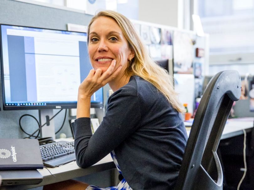 Desk smile