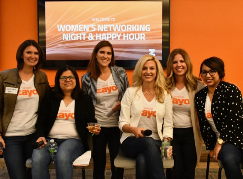Women at Zayo in group photo