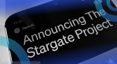 A smartphone with a headline about the Stargate Project