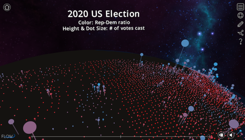 flow immersive 2020 election ar vr data visualization