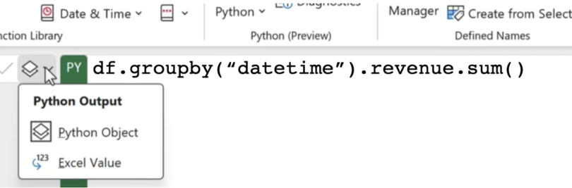 how to call data from excel in python