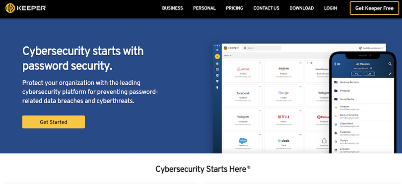 Keeper Security cybersecurity companies