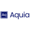 Aquia logo - a deep blue square with A and q inside of it and then Aquia written next to it outside of the square